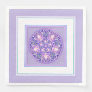 Servilleta De Papel De Cena Púrpura W1