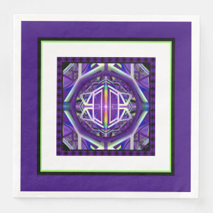 Servilleta De Papel De Cena Púrpura W3