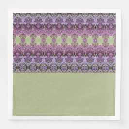 Servilleta De Papel De Cena Púrpura Y Verde