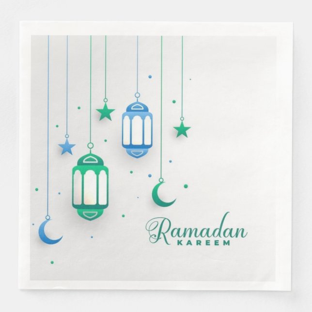 SERVILLETA DE PAPEL DE CENA RAMADAN KAREEM (Anverso)