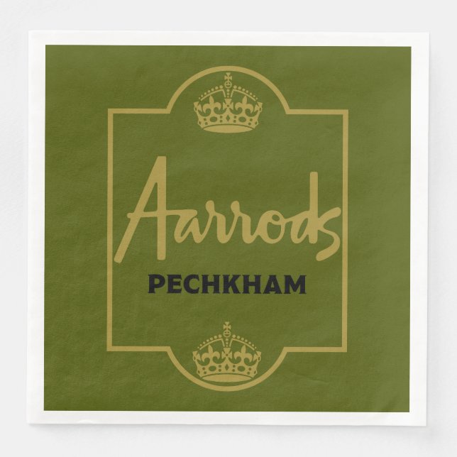 Servilleta De Papel De Cena Regalo clásico británico de Novedad (Anverso)