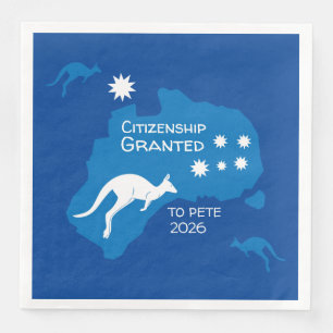 Servilleta De Papel De Cena Regalos del Partido de Ciudadanía Australiana
