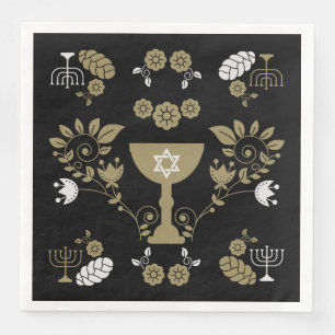 Servilleta De Papel De Cena Regalos judíos tradicionales para Shabbat