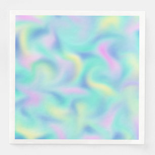 Servilleta De Papel De Cena Resumen Bonito Pastel Swirls