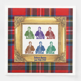 Servilleta De Papel De Cena Robert Burns Royal Stewart Plaid Jan 25 Multi