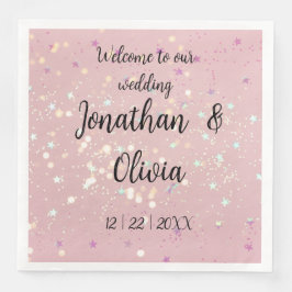 Servilleta De Papel De Cena Romantic wedding flowers blooming garden