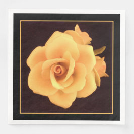 Servilleta De Papel De Cena Rosa Amarilla, Foto de 2004.