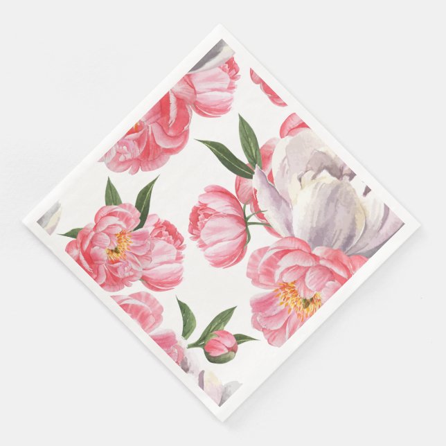Servilleta De Papel De Cena Rosas Hermosas (Esquina)