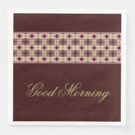 Servilleta De Papel De Cena Rosy Pink con Borgoña