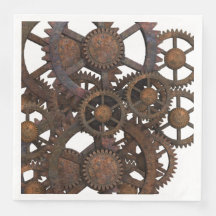 Rusty Steampunk Metalizado Gears
