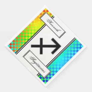 Servilleta De Papel De Cena Sagittarius Zodiac Symbol Stby Kenneth Yoncich