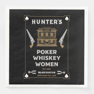 Servilleta De Papel De Cena Saloon de Cowboy American Frontier