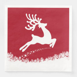 Servilleta De Papel De Cena Saltando servilletas de papel de reno