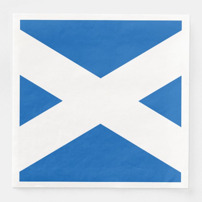 Servilleta De Papel De Cena Saltire ~ Bandera de Escocia (Anverso)
