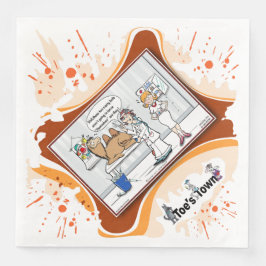 Servilleta De Papel De Cena Second Opinion | Get Well Dinner Napkin