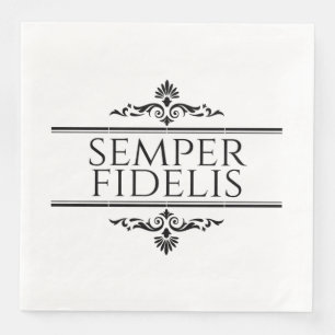 Servilleta De Papel De Cena Semper Fidelis