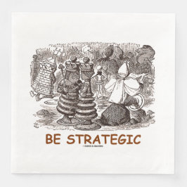 Servilleta De Papel De Cena Ser Estratégico A Través Del Vaso Mirador