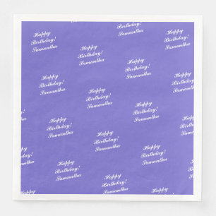 Servilleta De Papel De Cena Servilleta Personalizada Feliz Cumpleaños - HAMbyW