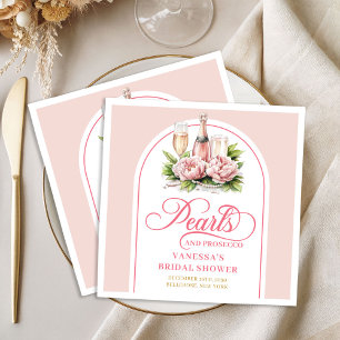Servilleta De Papel De Cena Servilletas de boda elegantes personalizadas rosad