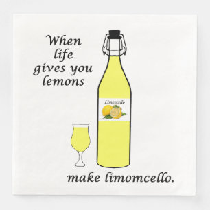 Servilleta De Papel De Cena Servilletas de cena de limones a limoncello