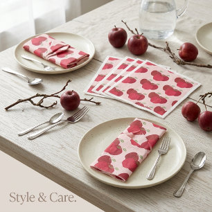 Servilleta De Papel De Cena Servilletas de cena de manzana elegantes para cual