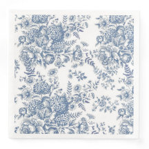 Servilletas de cóctel de Toile Azul Francés