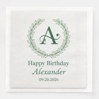 Servilleta De Papel De Cena Servilletas de cumpleaños de papel de aluminio fal
