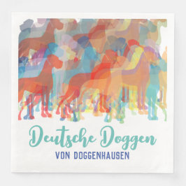 Servilleta De Papel De Cena Servilletas de Gran Danés Elegantes