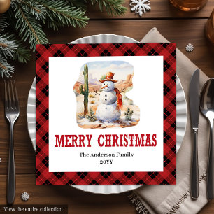 Servilleta De Papel De Cena Servilletas de Navidad occidentales con diseño de 