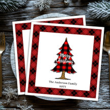 Servilletas de Navidad personalizadas con cuadros 