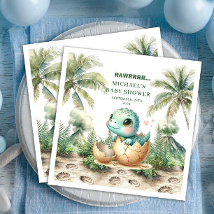 Servilleta De Papel De Cena Servilletas de Nombre Próximamente: Baby Shower de