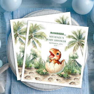 Servilleta De Papel De Cena Servilletas de Nombre Próximamente: Baby Shower de