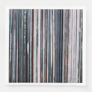 Servilleta De Papel De Cena Servilletas de papel con tema de álbum de música d