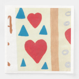 Servilleta De Papel De Cena Servilletas de papel de camino de amor