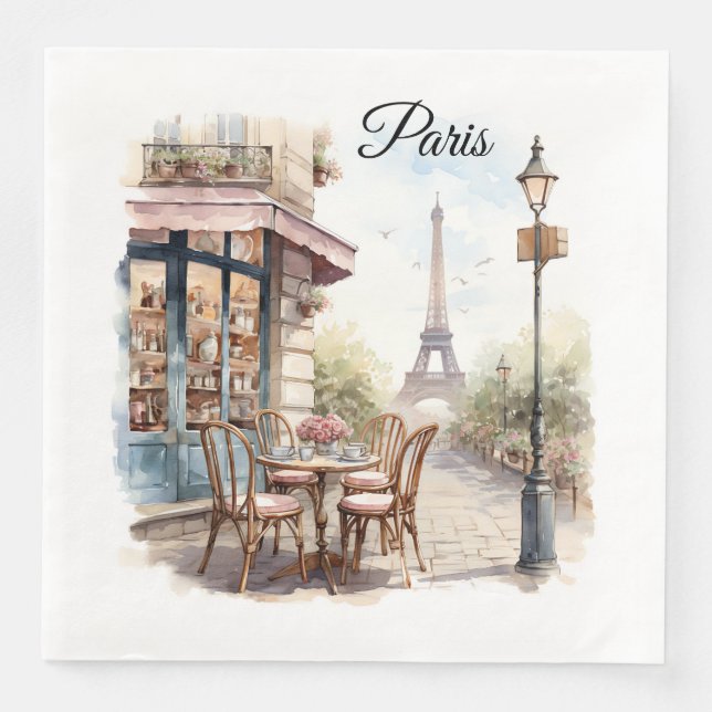 Servilleta De Papel De Cena Servilletas de papel de París (Anverso)
