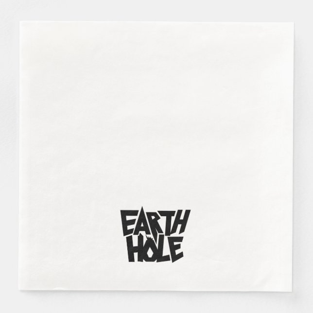 Servilleta De Papel De Cena Servilletas de papel Earth Hole (Anverso)