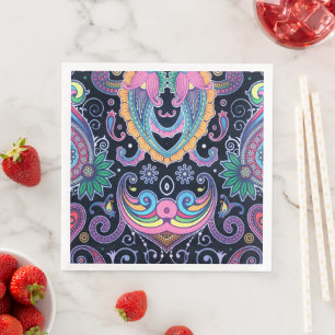 Servilleta De Papel De Cena Servilletas de papel Floral de Amor para cena