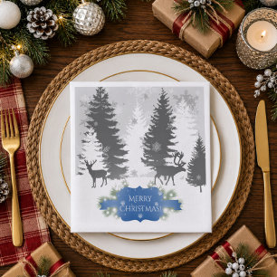 Servilleta De Papel De Cena Servilletas de papel Invierno Mágico - Azul