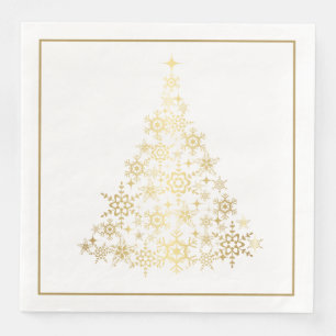 Servilleta De Papel De Cena Servilletas de papel para árbol de copos de nieve