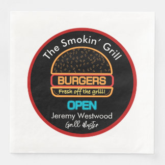 Servilleta De Papel De Cena Servilletas de papel para hamburguesas Backyard Gr
