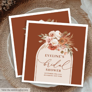 Servilleta De Papel De Cena Servilletas de Terracota Boho Arco para Desayuno d