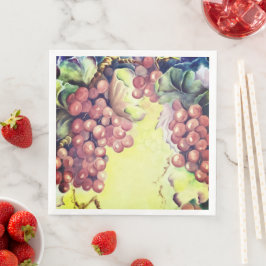 Servilleta De Papel De Cena Servilletas de Uvas de Viña y Cosecha