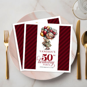 Servilleta De Papel De Cena Servilletas divertidas para fiesta de cumpleaños n