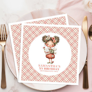 Servilleta De Papel De Cena Servilletas para Fiesta de Cumpleaños número 4 de 