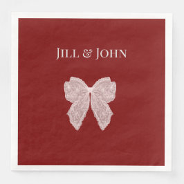 Servilleta De Papel De Cena Servilletas Personalizadas para Cena de Boda con C