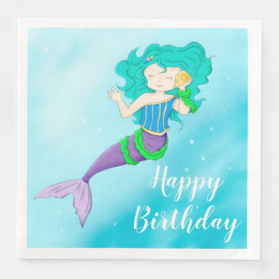 Servilleta De Papel De Cena Sirena