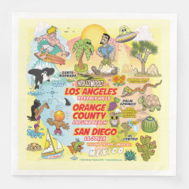 Servilleta De Papel De Cena SoCal Sunset