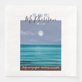 Servilleta De Papel De Cena Sr. y Sra. Moonlit