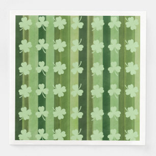 Servilleta De Papel De Cena St Paddy Stripes Paper Napkin