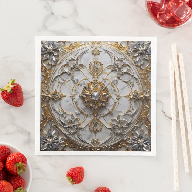 Servilleta De Papel De Cena Standard Dinner Napkin (In situ)